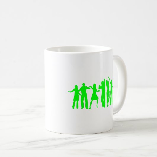 Das grüne Party Kaffeetasse (VorderseiteRechts)