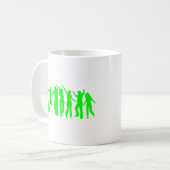 Das grüne Party Kaffeetasse (Vorderseite Links)