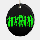Das grüne Party Keramikornament (Links)