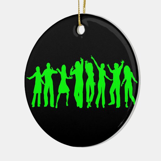 Das grüne Party Keramikornament (Links)