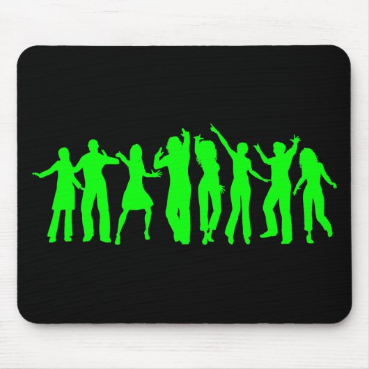 Das grüne Party Mousepad (Vorne)