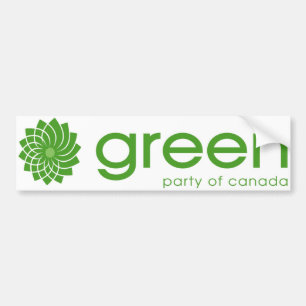 Das grüne Party von Kanada-Logo Autoaufkleber
