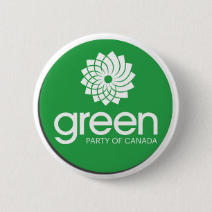 Das grüne Party von Kanada-Logo Button