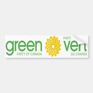 Das grüne Party von Kanada Parti Vert du Canada Autoaufkleber