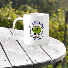 Das grüne Schaf der Familie, grün Kaffeetasse