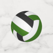 Das grüne Schwarze Team färbt das Kids Volleyball  Konfetti (Klein Vorderseite)