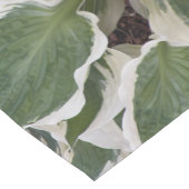 Das grüne und weiße Hosta Verlasse floral Kurzer Tischläufer (Ecke)