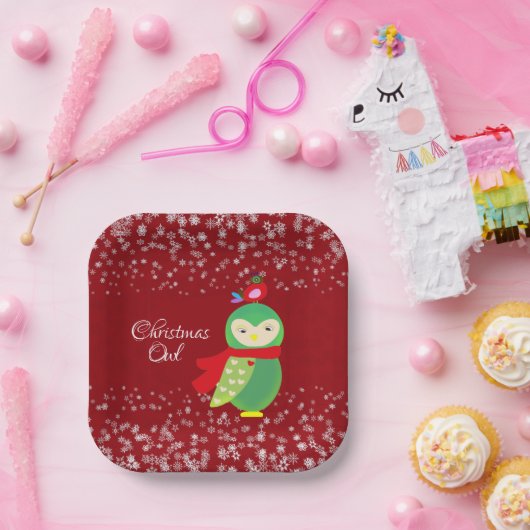 Das grüne Weihnachtslied Rotes Party dekorativer S Pappteller (Party)