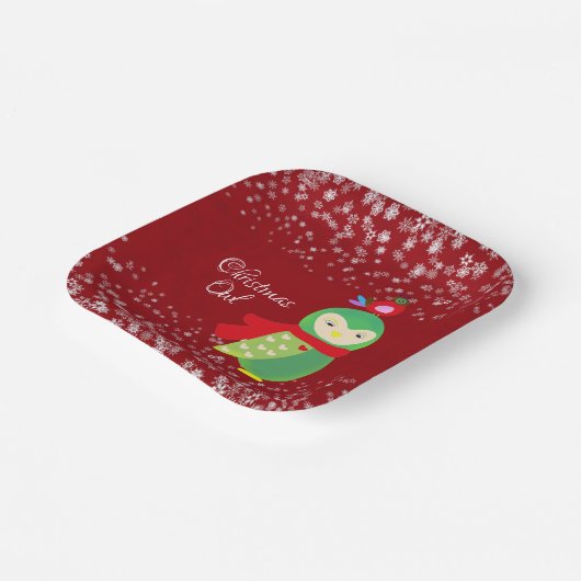 Das grüne Weihnachtslied Rotes Party dekorativer S Pappteller (Gewinkelt)