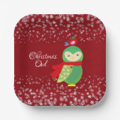 Das grüne Weihnachtslied Rotes Party dekorativer S Pappteller (Vorderseite)