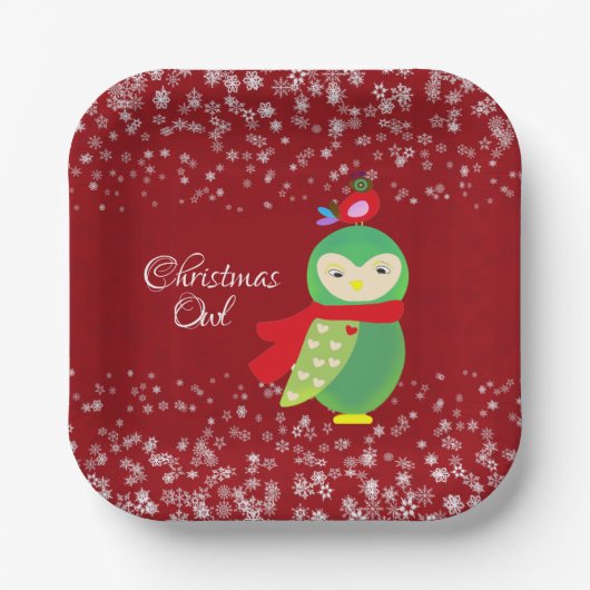 Das grüne Weihnachtslied Rotes Party dekorativer S Pappteller (Vorderseite)