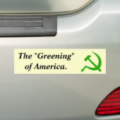 Das "Grünen" von Amerika Autoaufkleber (Auf Auto)