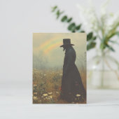 Das Gruselige Ding auf der Wiese Postkarte (Stehend Vorderseite)