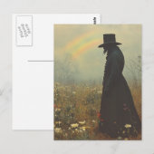 Das Gruselige Ding auf der Wiese Postkarte (Vorne/Hinten)