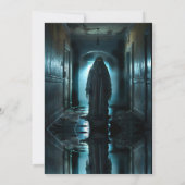 Das gruselige Halloween-Party der Fremden Einladung (Rückseite)