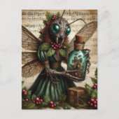 Das gruselige Weihnachtsinsekt Postkarte (Vorderseite)