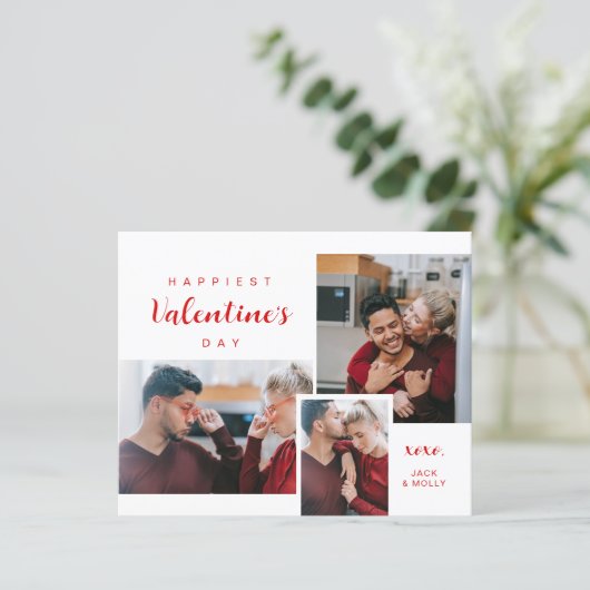 Das Gruß des Haushaltsklassikers Valentine mit Fot (Stehend Vorderseite)