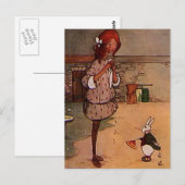 Das gry Rabbit Postkarte (Vorne/Hinten)