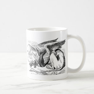 Das Gryphon von der Alicen im Wunderland Kaffeetasse
