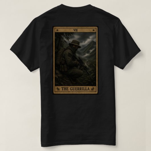 Das Guerrilla-T-Shirt  T-Shirt (Design Rückseite)