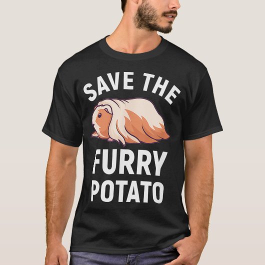 Das Guinea Pig-Lover-Geschenk für Furry Potato ger T-Shirt (Vorderseite)