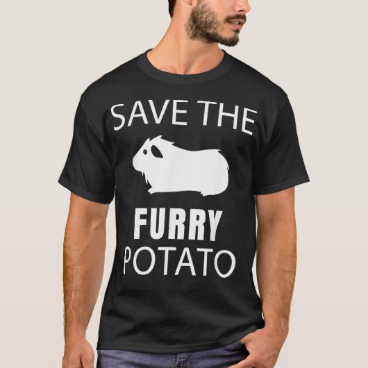 Das Guinea-Schwein von Furry Potato gerettet T-Shirt (Vorderseite)