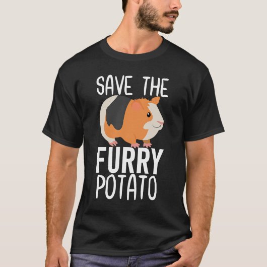 Das Guinea-Schweinefleisch von Furry Potato gerett T-Shirt (Vorderseite)