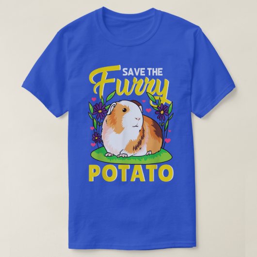 Das Guinea-Schweinefleisch von Furry Potato gerett T-Shirt (Design vorne)
