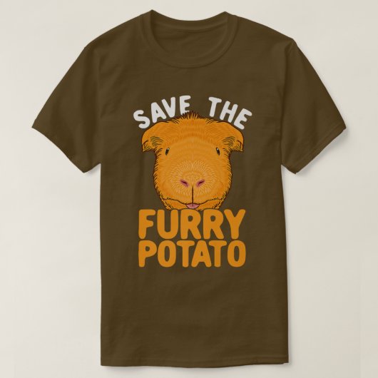 Das Guinea-Schweinefleisch von Furry Potato gerett T-Shirt (Design vorne)