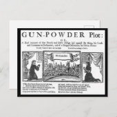 Das Gunpulver-Plot von Typ Fawkes Postkarte (Vorne/Hinten)