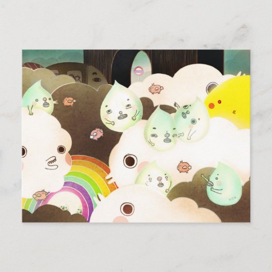 Das gute alte britische Wetter 2014 Postkarte (Vorderseite)