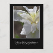 Das Gute an einem Freiwilligen im Krankenhaus Postkarte (Vorderseite)