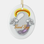 Das gute gegen schlechtes Ei Keramik Ornament (Rechts)