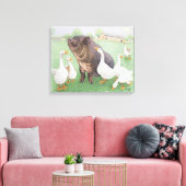 Das gute Leben Leinwanddruck (Insitu (Wohnzimmer))