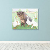 Das gute Leben Leinwanddruck (Insitu (Holzboden))