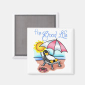 Das gute Leben Magnet (Vorderseite/Rückseite)