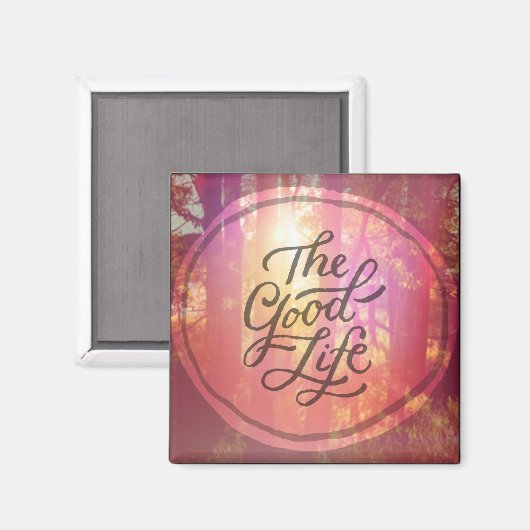 Das gute Leben Magnet (Vorderseite/Rückseite)