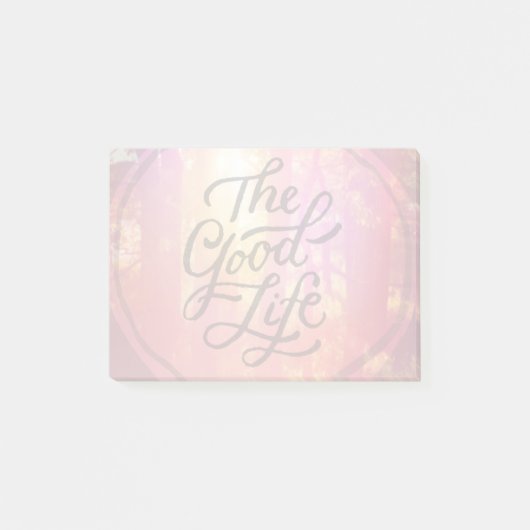 Das gute Leben Post-it Klebezettel (Vorderseite)