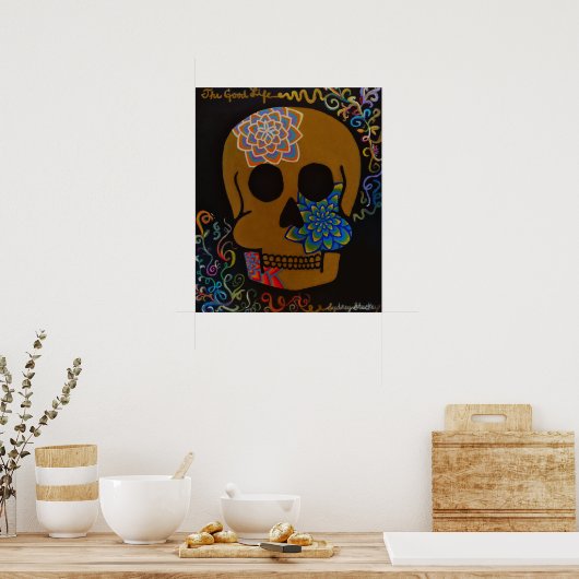 Das gute Leben Poster (Küche)