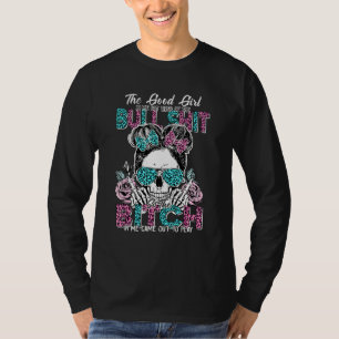 Das gute Mädchen in mir Tattoo Totenkopf Leopard U T-Shirt