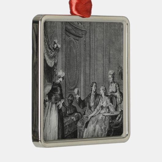 Das gute Omen Silbernes Ornament (Rechts)