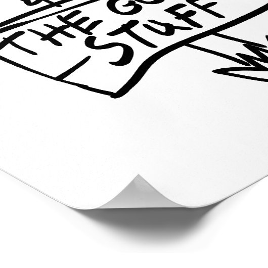 Das gute Zeichen Poster (Ecke)