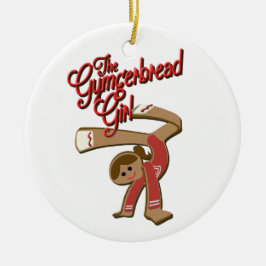 Das Gymgerbread Mädchen - Weihnachten 2017 Keramik Ornament
