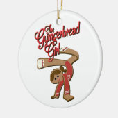 Das Gymgerbread Mädchen - Weihnachten 2017 Keramik Ornament (Links)