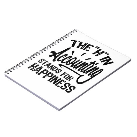 Das H in der Buchführung steht für Glück Notizblock (Linke Seite)