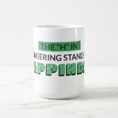 DAS H IN DER ENGINEERING STEHT FÜR GLÜCKLICHKEIT KAFFEETASSE (Mittel)