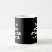 Das H in Doctor steht für Glück lustig Kaffeetasse (Mittel)