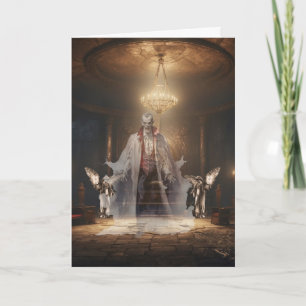 Das Haar-Halloween des Grafen Feiertagskarte