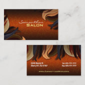 Das Haar-Visitenkarten der Frauen Visitenkarte (Vorne/Hinten)