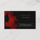 Das Haar vom Herzen Visitenkarte (Rückseite)